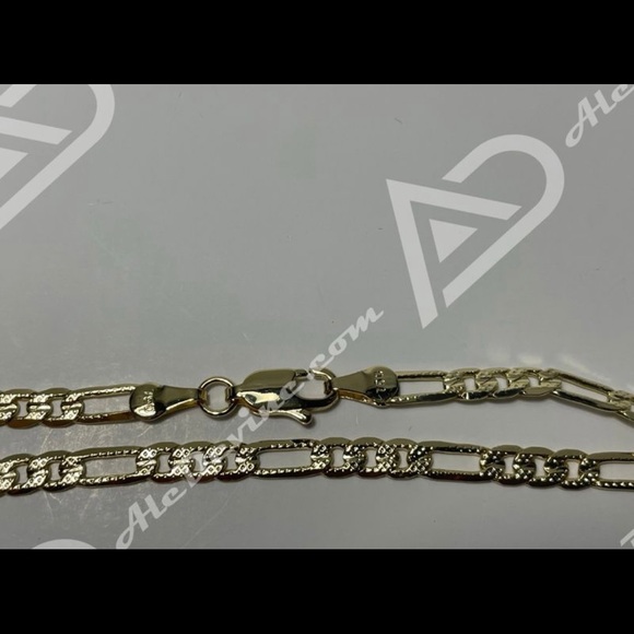Figaro link chain necklace (gold plated) - Picture 5 of 8